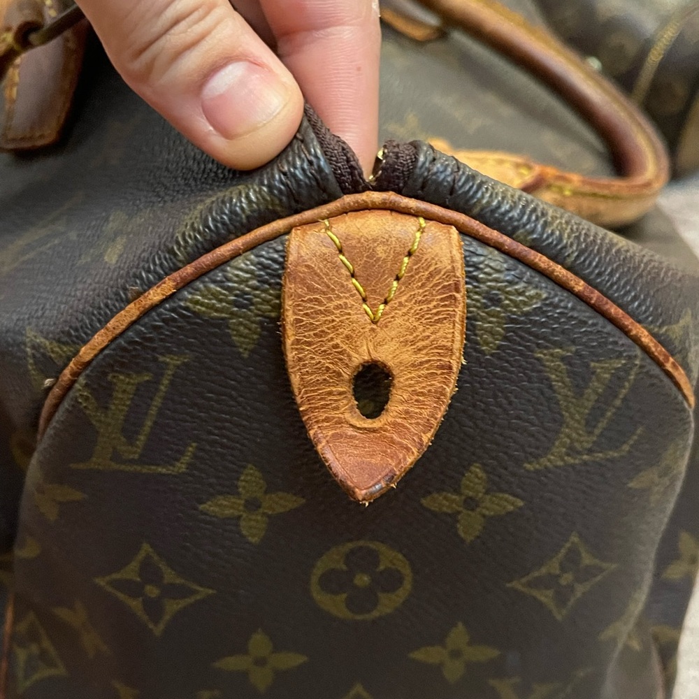 100% Authentic Louis Vuitton Brown Monogram Speedy 30 Handbag - Picture 13 of 15